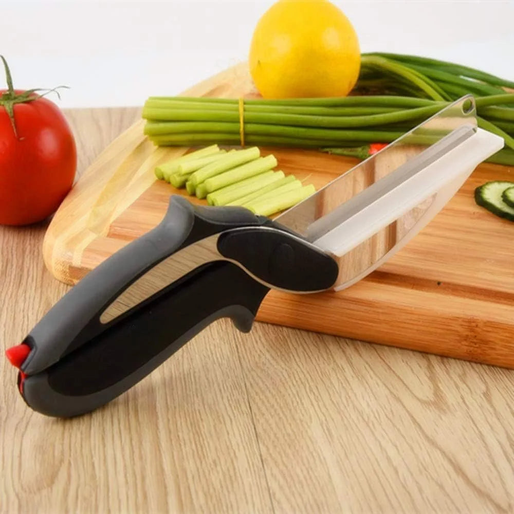 2 in 1 Stainless Steel Vegetable Shears & Slicer